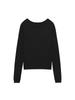 GLOWNY G Deep V-Neck Knit (Black)