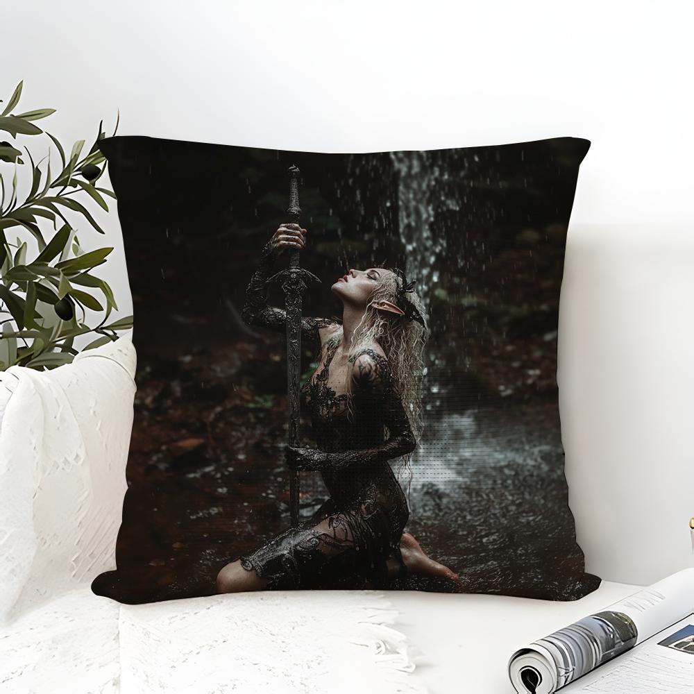 LLegend Of The Dark Elf DDark Elf Fantasy Pillow Case linen pillow case sofa home decor cushion cover cushion cove