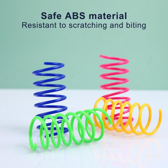 12st Cat Spiral Spring Interactive Bite Resistant Training Cat Spiral Spiral Springs for Swatting