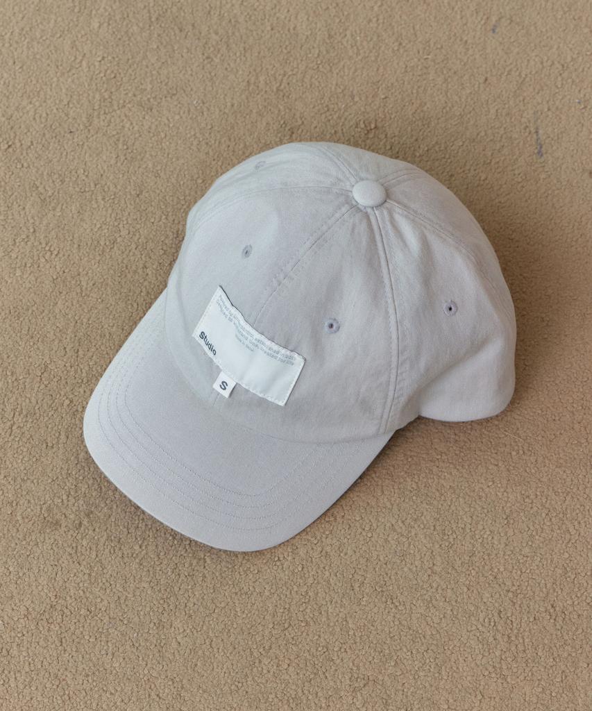 Eondeokeonteulolseutyudio Label Detail Ball Cap Ball Cap / S Label / Washed Grey