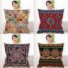 Double-Sided Bohemian Print Ethnic Style Pillow Cover Sofa Living Room Cushion Cover Geometric Pillow Square Pillowcase