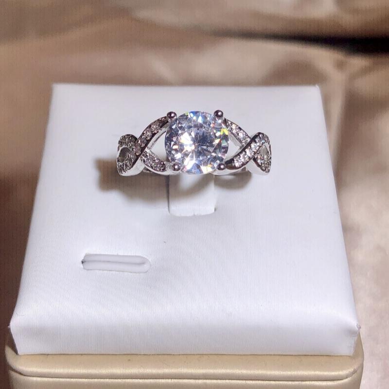 European and American Hand Jewelry Infinite Symbols Diamond Ring