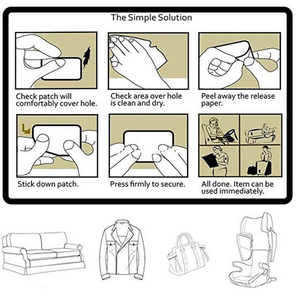 Repair Self-adhesive Patch Sticker DIY Multi-color Repair Refurbished Leather Cutting Patches Sofa Car Seat Leather