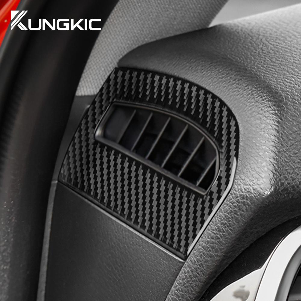 Real Soft Carbon Fiber For Toyota Camry 2018 2019 2020 2025 2025 2025 2025 LHD RHD Car Instrumentside Air Outlet Interior Panel