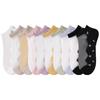 5 Pairs Socks Crystal Stockings Women's Summer Flower Crystal Socks Wicking Sweat Breathable Glass Socks
