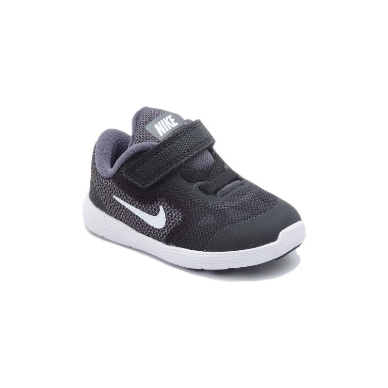 Nike REVOLUTION 3 Casual Low Top Toddler Shoes Black Gray Infant And Toddler 819415-001