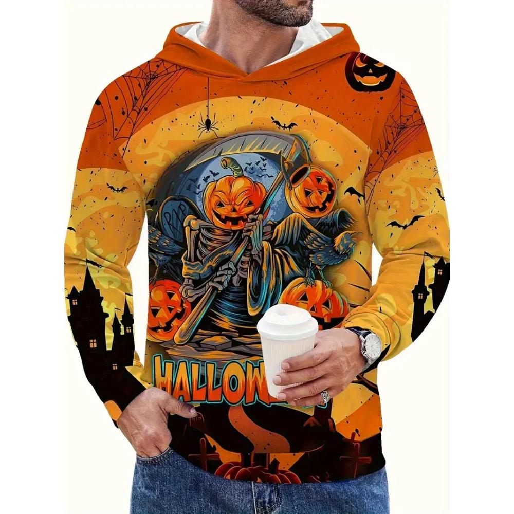Casual Men's Hooded Sweatshirt Daily Comfort Versatile Hoodies Sweatshirts Men’s