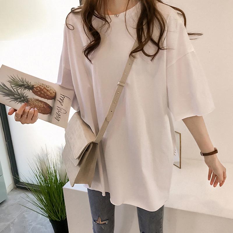 Women's Candy Color Summer T-Shirt - 2019 Korean Style Loose Short Sleeve
