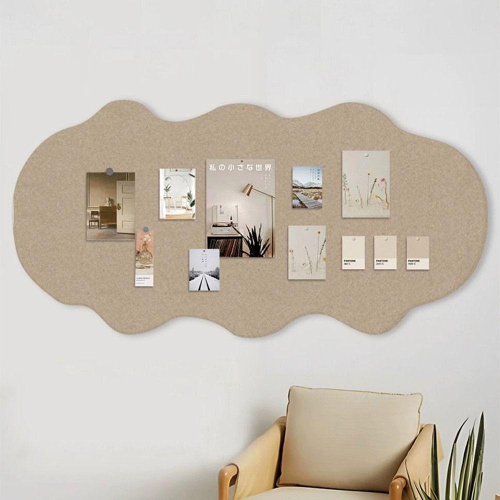 Self-adhesive Photo Wall Sticker Easy to install No-drill Felt Board Display Background Living Room Bedroom Desk Decoration