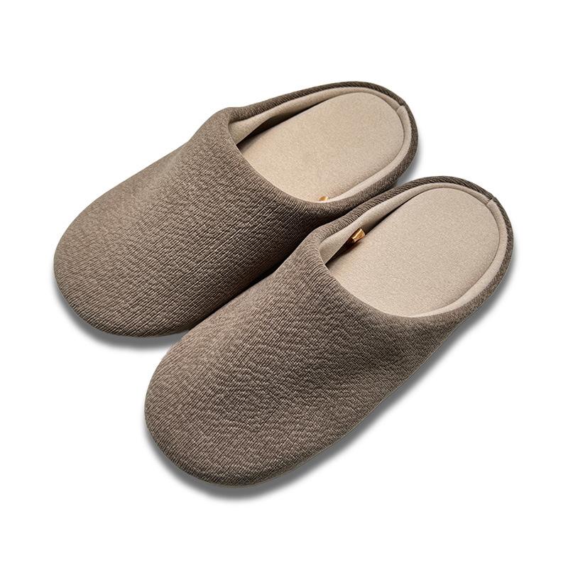 Autumn and winter cotton slippers women's new indoor home keeping warm, silent, non-slip and cold-proof bag head floor cotton shoes men