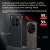 Litchi Pattern Cowhide Leather Slim Phone Case for Vivo X300 Pro X200 X100s X100 Ultra Camera Len Bumper TPU+PC Protective Cover