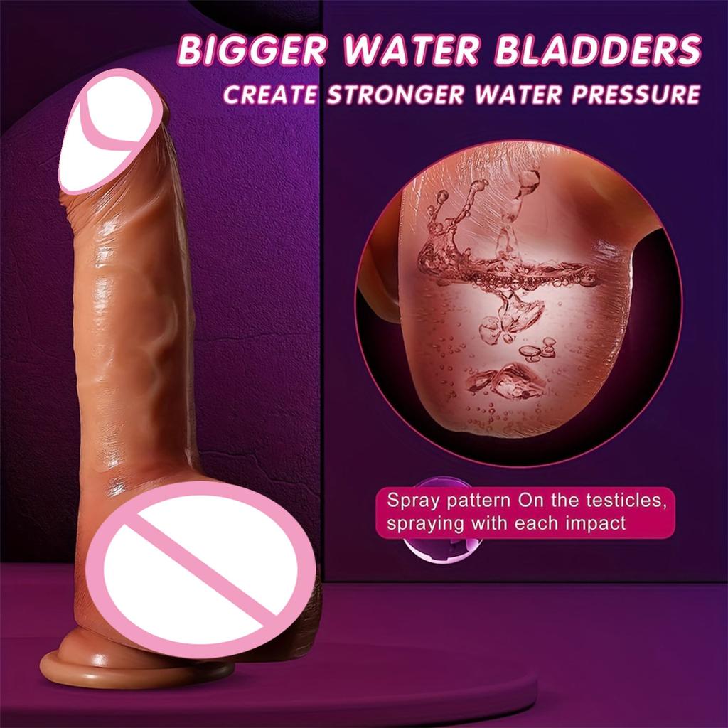 Neuer Realistischer Spritzender Einsatz Dildo Großer Penis Ejakulierender Saugnapf Masturbator Analspielzeug Sexspielzeug für Frauen Klitorale und Vaginale G-Punkt Stimulation