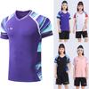 Unisex Badminton Shirt Short Sleeve Quick Dry Sport T-Shirt Men Women Kids Training Athletic Wear
