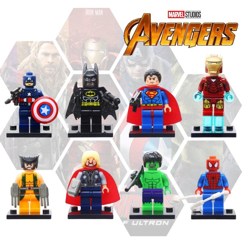 High-quality Abs Plastic Building Blocks Jr833b Avengers Superhero Series