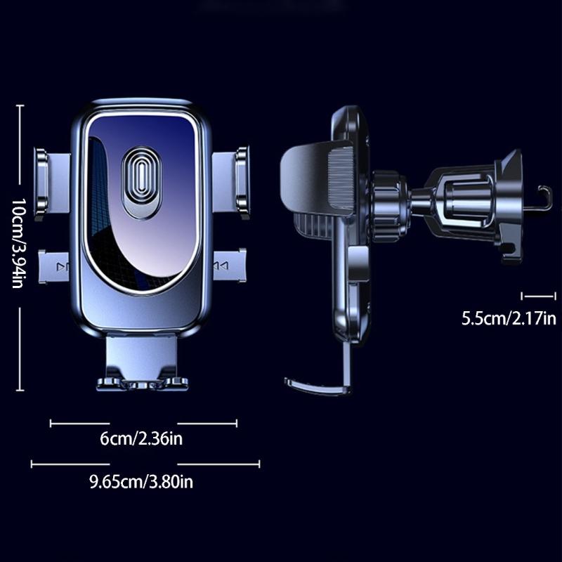 Anti Shake Car Phone Mount Easy Installation Spirals Hook for Stable Navigation 360 Degree Viewing Portrait Landscape