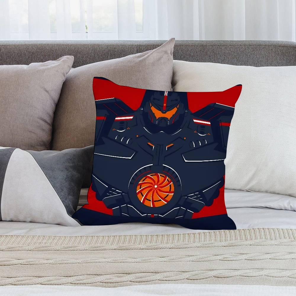 Cool P-Pacific R-Rim Meka Pillow Case Short plush Double-sided Print Square Throw Pillow Covers Sofa Home Cushion Decor
