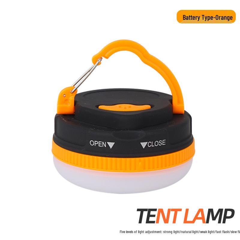 Portable Camping LED Tent Light with Magnet for Hanging - USB Rechargeable Home Emergency Work Light.