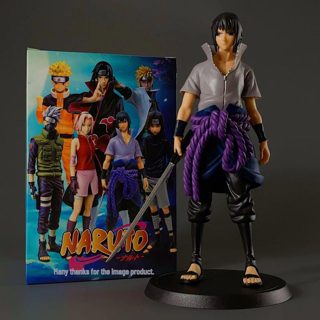 Anime Figure Collection: Naruto Characters - Kakashi, Uchiha, Itachi, Sasuke, Minato, and Sakura