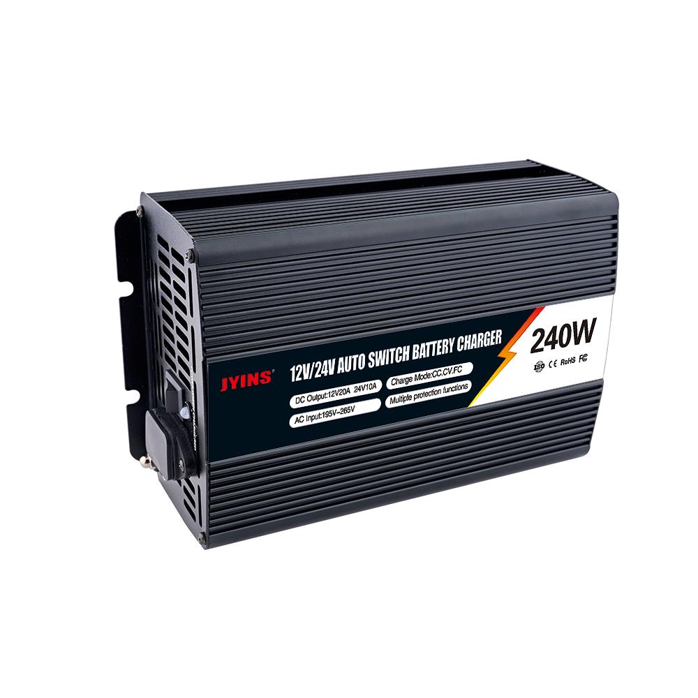 Hot Selling Customizable 12V 24V Electric Bicycle Battery Charger for Moped and Motorcycle EU чёрный
