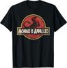Retro Mongo Is Appalled Vintage Riding Dinosaur Womens T-Shirt