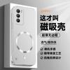 Applicable To Reno12 Mobile Phone Case Borderless Magnetic Suction Ring OPPO Reno9 Hard Case Heat Dissipation and Anti-drop