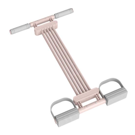 

Pedal Resistance Band with Handle, Adjustable Abdomen Waist Arm Legs Workout Band, Sit-Up Tension Rope Ankle Puller Exercise Equipment Size#A розовый