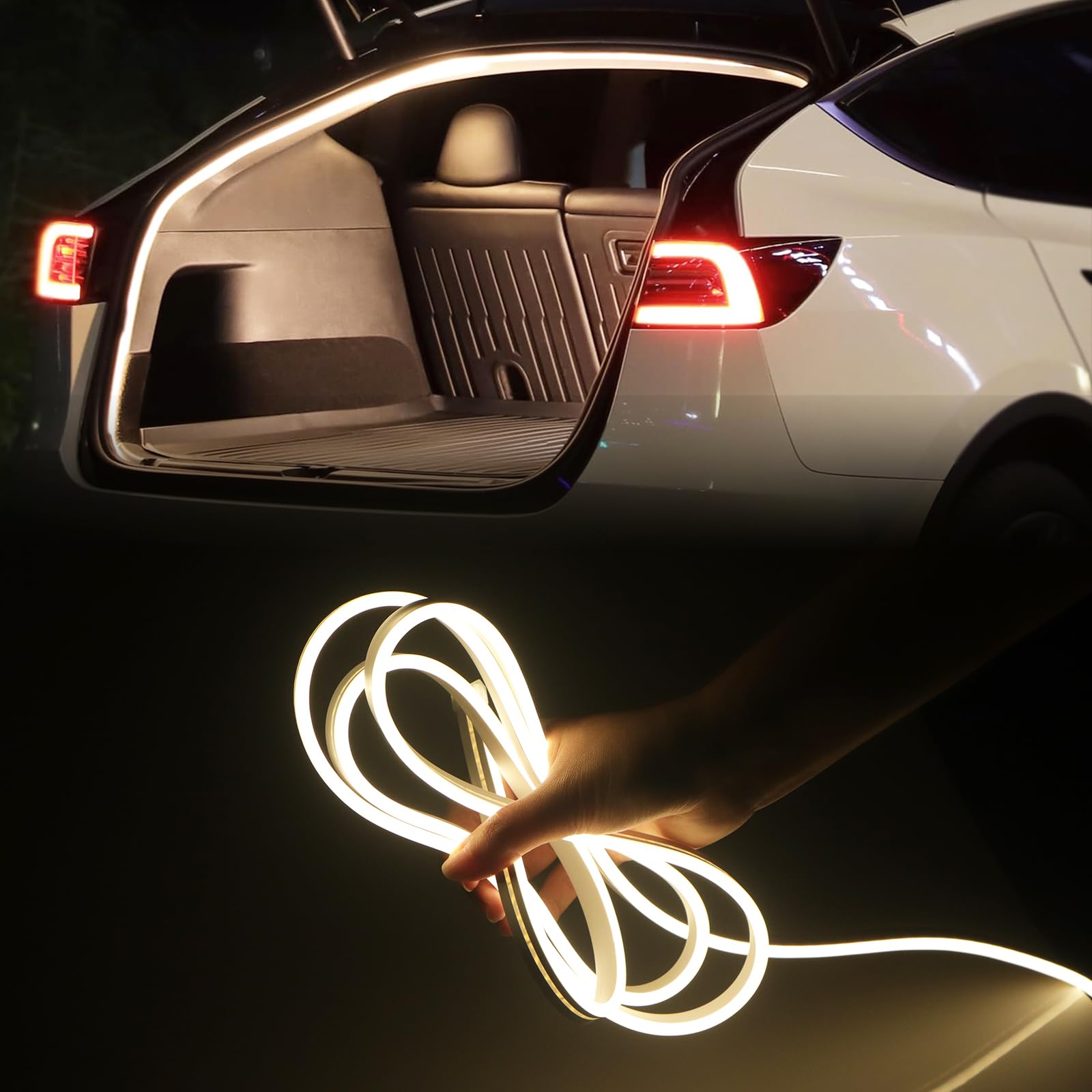 

Chemini Car Светодиодная подсветка багажника 2 м Силиконовая Водонепроницаемая Сенсор Автосвет Встраиваемая Гибкая 2 m