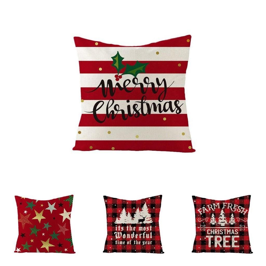 Festive Multicolor 18" Christmas Cushion Cover Ideal For Home And Office Decor