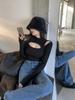 Slim-Fit Semi-High Neck Long-Sleeve Top for Women - 2024 Spring/Autumn/Winter Collection