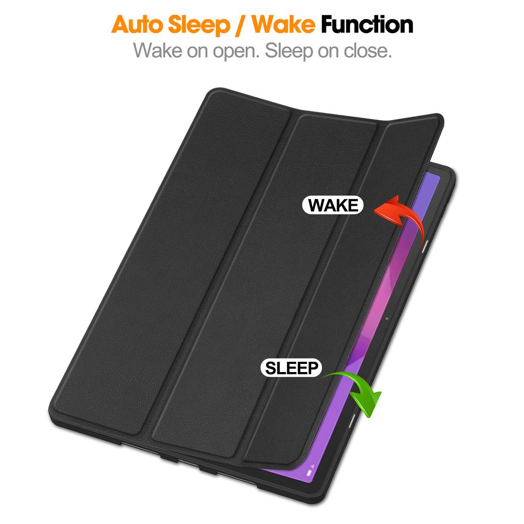 Για Lenovo Idea Tab Pro Θήκη Τρίπτυχη Σταντ Δέρμα+PC Κάλυμμα Tablet με Θήκη Στυλό