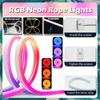 1-10M/32.8F RGB Neonstreifen LED-Lichtstreifen Mehrfarbige Beleuchtung Gaming-Raum-Ambiente-Dekoration LED-Streifen Wasserdicht