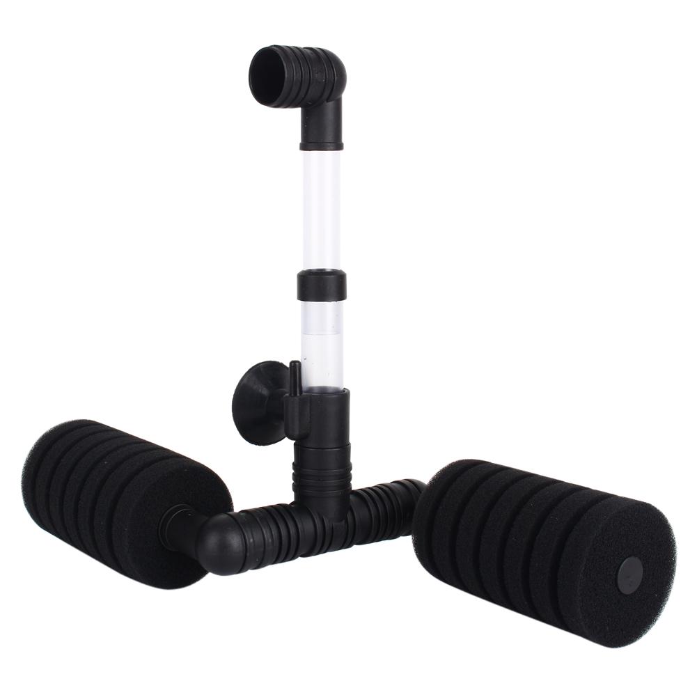 Aquarium Fischbecken Biochemische Luftpumpe Doppel Schwamm Wasserfilter Saugnapf XY-2831