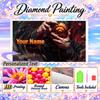 Personalized Obito Uchiha Diamond Art Custom Name 5D Diamond Painting Full Drill DIY Craft