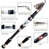 Angelruten-Rollen-Set Teleskop-Angelrute 13BB Angelrollenrad Tragbare Reise-Rute-Rollen-Kombination