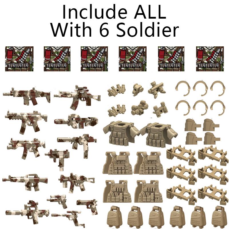 

Non-Toxic City Swat Ghost Commando Figures Special Forces Building Blocks Modern Army Soldier Police Military Weapon Bricks Toys For Kids