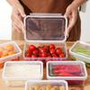 Food Storage Box Transparent Storage Container Fridge Organizer Microwave Safe Fresh-Keeping Sealing Box Kitchen Food Dispenser