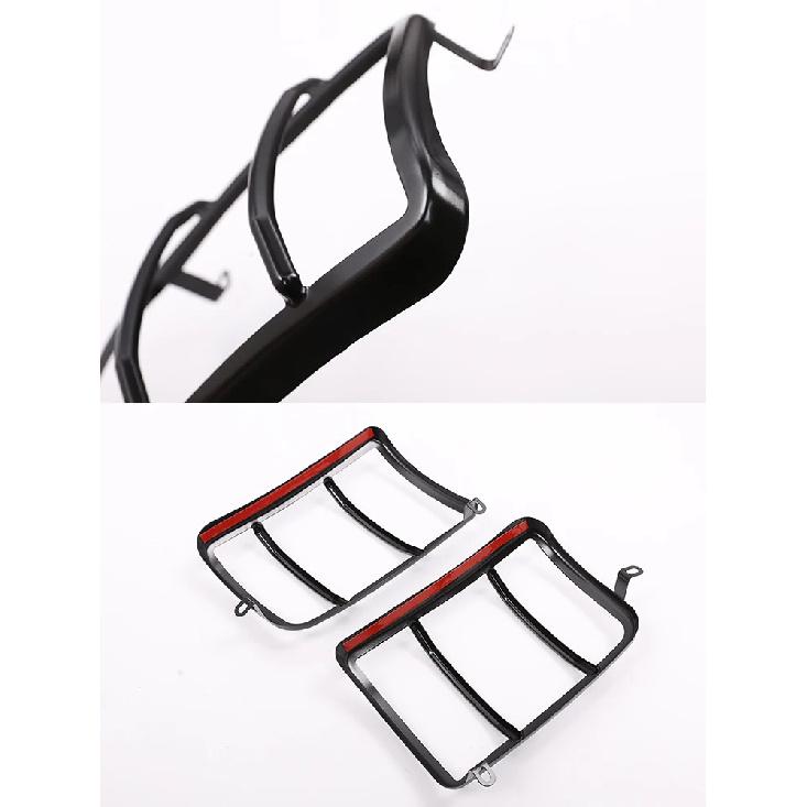 Per LADA NIVA Copertura Nera Metallica per Fanale Posteriore Cornice Decorativa Protezione Lampada Posteriore Adesivo Protettivo Accessori Styling Auto 2pz