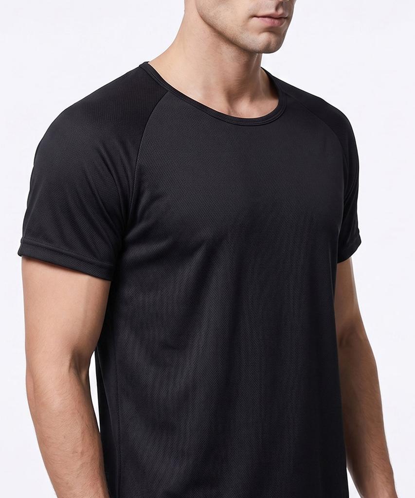 Seumiseuteilleo Men'S Multi-Mesh Body Shaping Shoulder Bulking Men'S Short Sleeve T-Shirt (2 Colors)