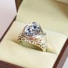 Moissanite Oval Cut Gemstone With 925 Sterling Silver Ring For Men's #B275 JL375681922525