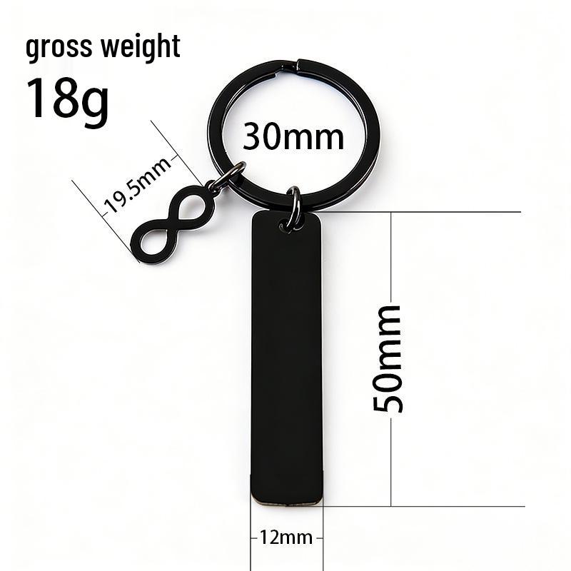 Stainless Steel Infinity Symbol Keychain - Festival Gift with UV Color Printing