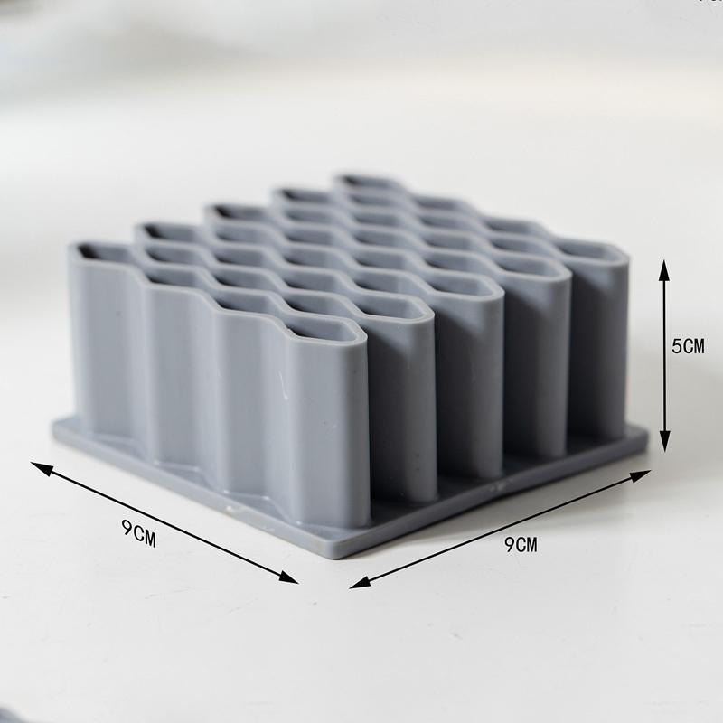 Office Supplies Storage Rack Neutral Wave Pen Holder Office Desktop Storage Rack Stationery Storage Box Organizing Rack