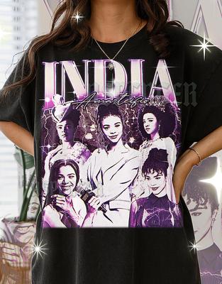 INDIA AMARTEIFIO T-SHIRT, Vintage Actress Star Royalty Rising Star Performer Tee, 90s Retro Throwback, India Amarteifio Sweater