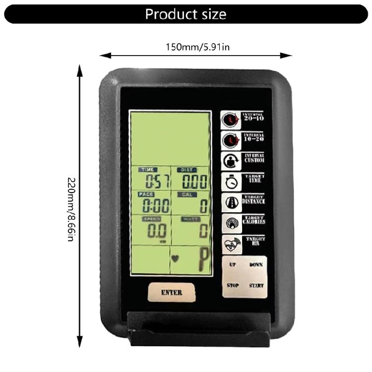 Stationary Bike Monitor With Heart Rate And Calorie Measurement Dashboards for Gym Routines and Outdoor Running