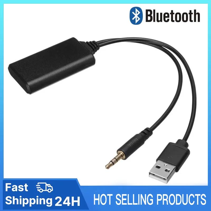 Universal Car 5.0 Bluetooth Audio Receiver USB 3.5Mm Wireless Bluetooth Music Player Audio Cable Adapter For Any Vehicle
