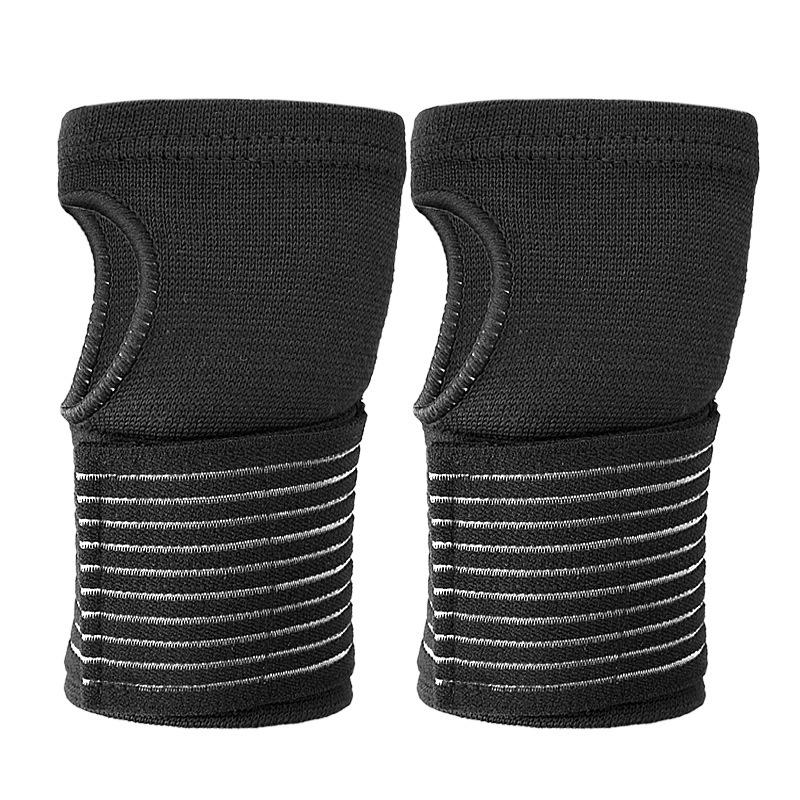 Adjustable Half-Finger Compression Wristband Glove for Outdoor Fitness & Tennis