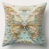 Butterfly Carving Symmetrical Pillowcase, Ultra-Soft Polyester Material Living Room Sofa Backrest Car Pillowcase Home Decoration