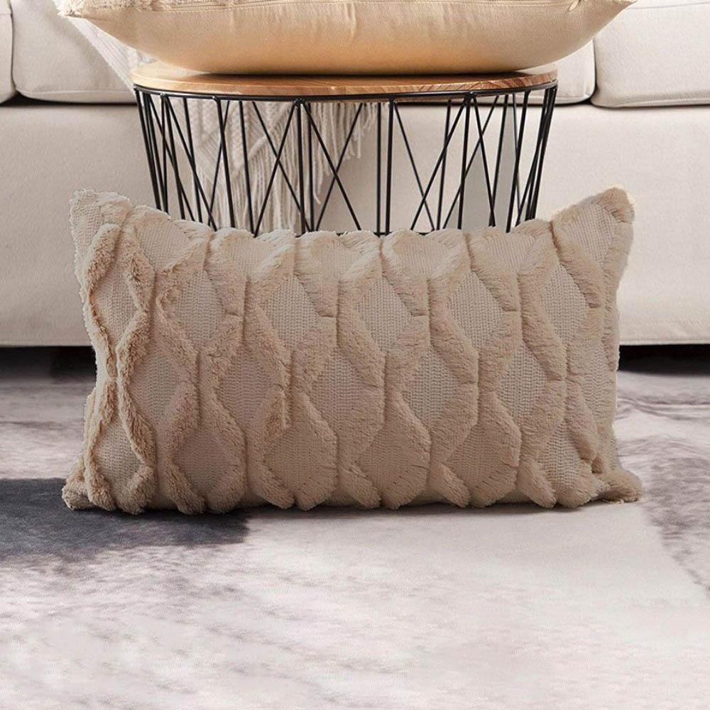 Plush For Livingroom,Bed Throw Pillow Decorative Pillow Case Sofa Decor Home Textile Cushion Cover