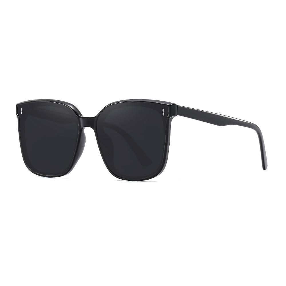 Unisex Square Frame Korean Sunglasses – Polarized, Large Style, TikTok Trend Regular Lens