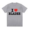 I Love Bladee Drain Gang Print T Shirts Summer Men Women Clothing  Fashion T-Shirt Casual Cozy Cotton Short Sleeve T-shirts Tops