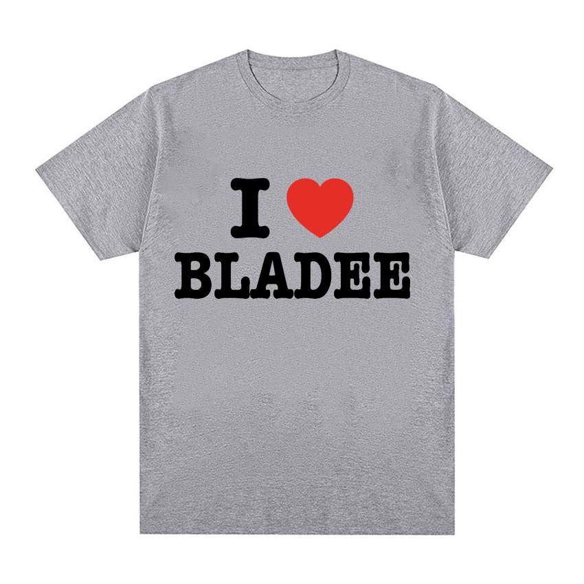 I Love Bladee Drain Gang Print T Shirts Summer Men Women Clothing  Fashion T-Shirt Casual Cozy Cotton Short Sleeve T-shirts Tops
